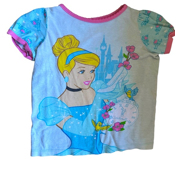 Y2K Disney Cinderella Kids Shortsleeve Princess - Picture 1 of 6